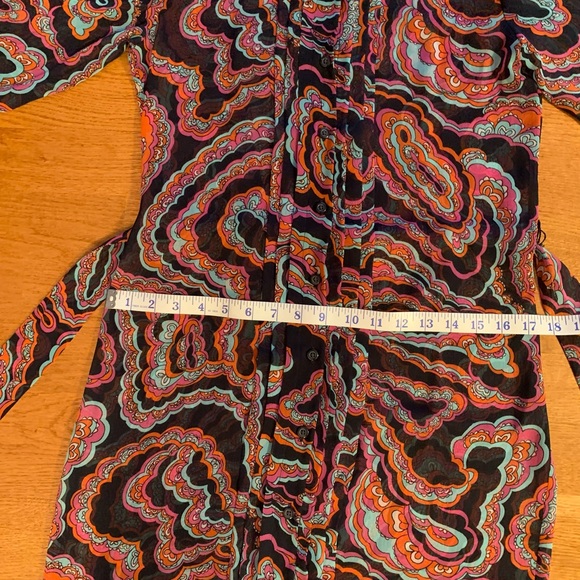 Public Republic 70’s Print,Shift Cut Dress Size 2 - Picture 9 of 9